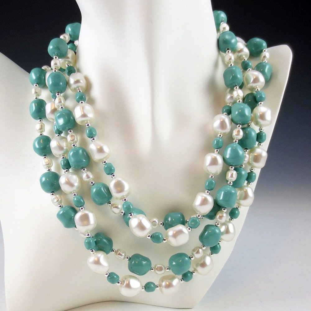 Baroque Crystal Pearl & Sterling 2-Necklace Set